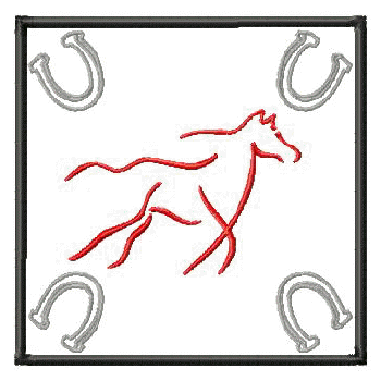 Abstract Horse Quilt Blocks 5 in
