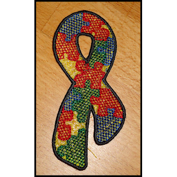 Autism Ribbon FSL 4x4