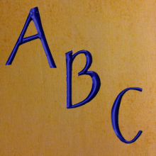 Blue Cabin Alphabet UC