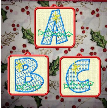 Christmas Holly FSL Alphabet UC