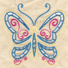 Cutwork Butterfly Single
