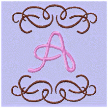 Elegant Swirls Alphabet