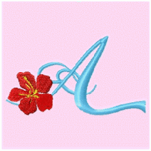 Island Flower Alphabet UC