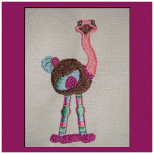 Quirky Ostrich 3 Sizes