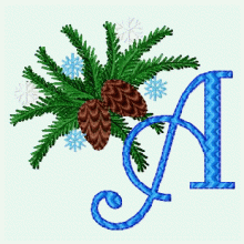 Winter Pine Alphabet