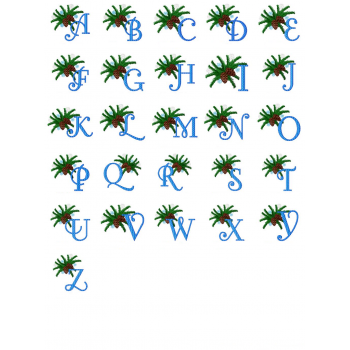 Winter Pine Alphabet