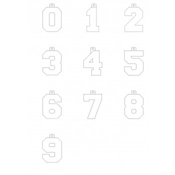 Alphabet 2 With Numbers ITH Shaker Tag