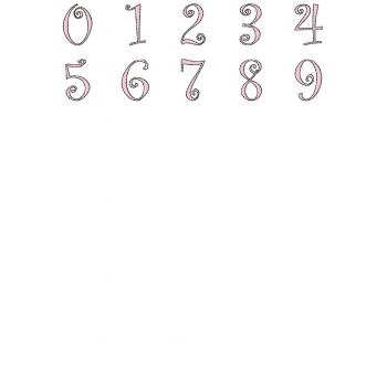 Ballerina Hippo Alphabet UC-LC-Numbers