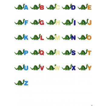 Brendan's Playful Dino Alphabet UC-LC-Numbers