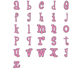 Gymnastic Hippo Alphabet UC-LC-Numbers