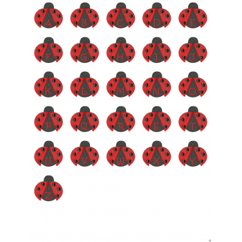 Ladybug Alphabet UC 4x4