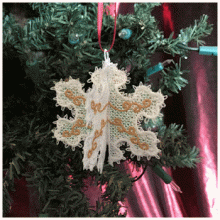 3D FSL BBL Christmas Snowflake Ornament