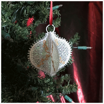 3D FSL BBL Christmas Tear Drop Ornament