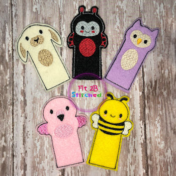 Pudgie Pals ITH Finger Puppet Set 7