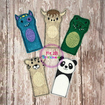 Pudgie Pals ITH Finger Puppet Set 8