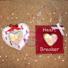 Valentine Heart Candy Cup ITH Holder Set 2