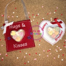 Valentine Heart Candy Cup ITH Holder Set 4