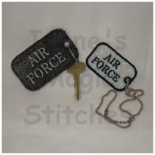 Air Force FSL Dog Tag 2 Sizes