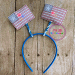American Flag ITH Flasher Headband Antenna 