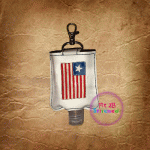 American Flag ITH Sanitizer 2 Oz. Case 5x7