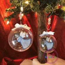 Angel 1 Floating FSL Christmas Ornament 2 Sizes