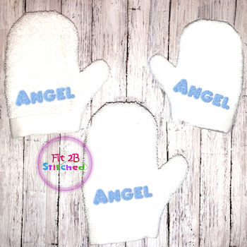 Angel Boy Boyish Bath Mitt ITH 5x7