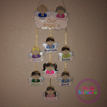 Angel Family Wall Hanging ITH