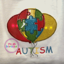 Autism Balloon Flasher Appl. 2 Sizes