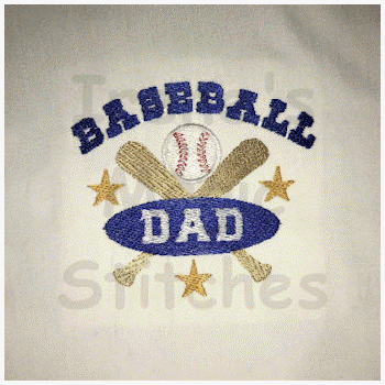 Baseball Dad 4x4-5x7
