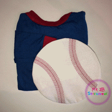 Baseball ITH Pajama Bag 4 Sizes