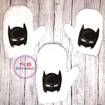 Bat Dude Bath Mitt ITH 5x7