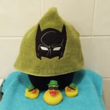 Bat Dude Towel Hoodie 