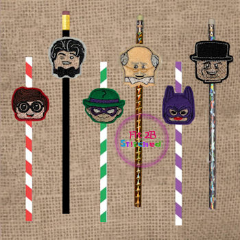 Batblock ITH Pencil-Straw Buddy Set 2