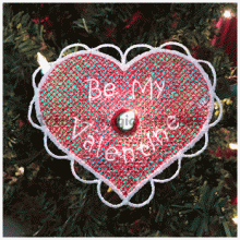 Be My Valentine FSL String Light Ornament