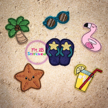 Beach Feltie ITH Set 2