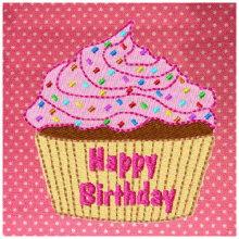 Birthday Cupcakes 4x4