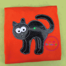 Black Cat Flasher Appl. 2 Sizes