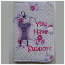 Bras For A Cause ITH Card Holder 4x4