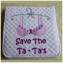 Bras For A Cause ITH Flash Drive Case 4x4