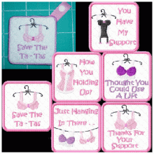 Bras For A Cause ITH Key Ring 4x4