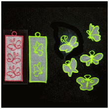 Butterfly Bookmark n Charms FSL 