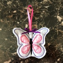 Butterfly ITH Scented Sachet Hanger