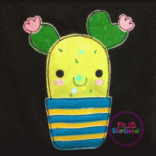 Cactus Girl Flasher Appl. 2 Sizes