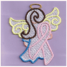 Cancer Ribbon Angel FSL 4x4