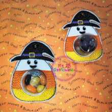 Candy Corn ITH Candy Cup Holder 2 Sizes