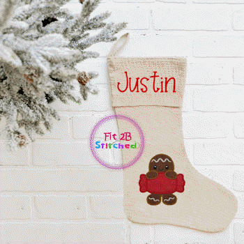 Candy Gingerbread Appl 2 Sizes