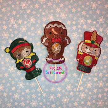 Christmas ITH Sucker Buddy Set 3