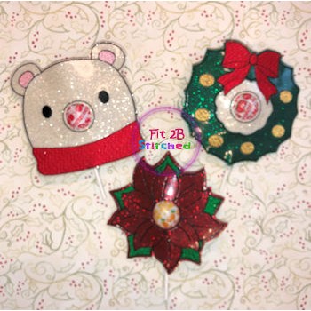 Christmas ITH Sucker Buddy Set 6