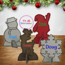 Christmas ITH Table Name Tag Set 1