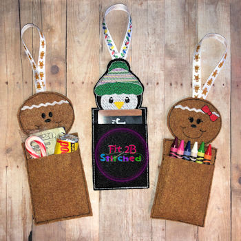 Christmas ITH Treat Pocket Set 2